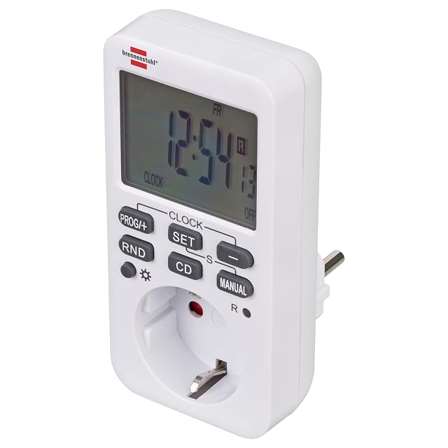 Enchufe temporizador semanal digital Brennenstuhl Comfort-Line