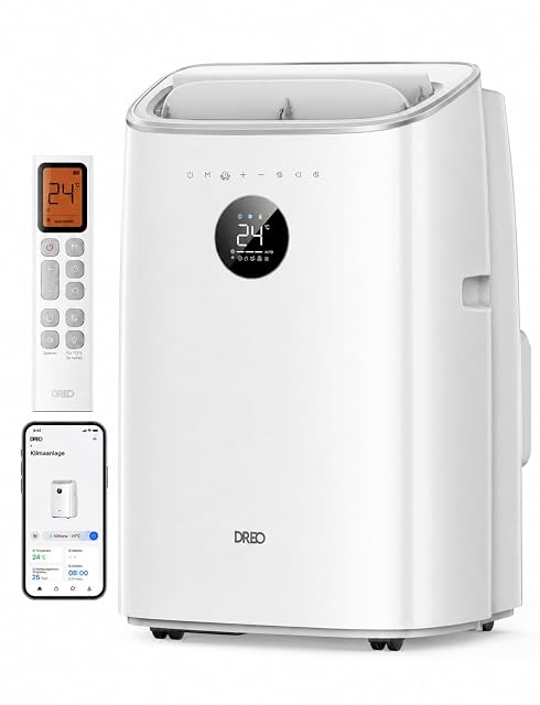 Climatizador portátil Dreo AC318S con mando magnético y panel de instalación de ventana