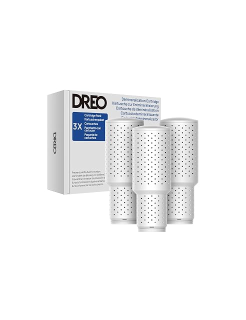 Paquete de 3 cartuchos de desmineralización Dreo para humidificadores