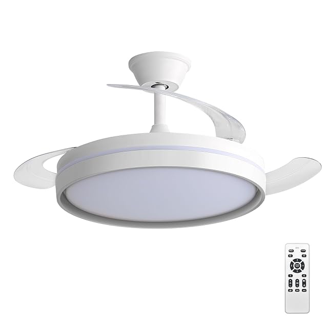 Ventilador de techo EXTRASTAR con palas plegables y luz LED integrada
