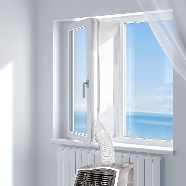Kit de sellado de ventana de tela HOOMEE para la manguera de escape de un aire acondicionado portátil