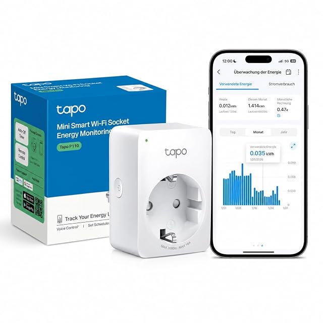 Enchufe inteligente TP-Link Tapo P110 con monitorización de consumo