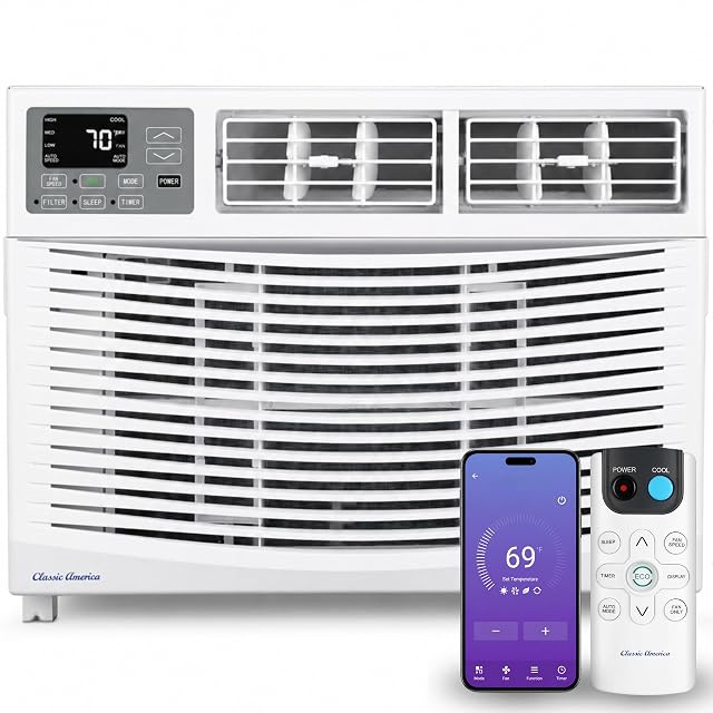 Aire acondicionado de ventana WiFi Vtronix Classic America 8000 BTU